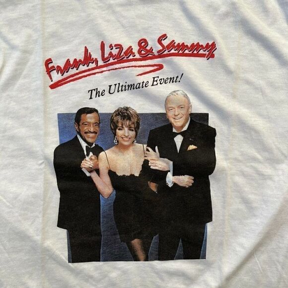 Single Stitch Sinatra Sammy Davis Liza Minelli Shirt 1989 Ultimate Event Large - Picture 2 of 10